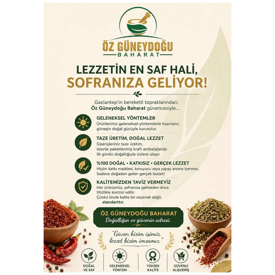 Oz Guneydogu Baharat green tea Yaprak 100 g | %100 natural, Taze and additive-free (Saf Demlik tea) - MALLTURK