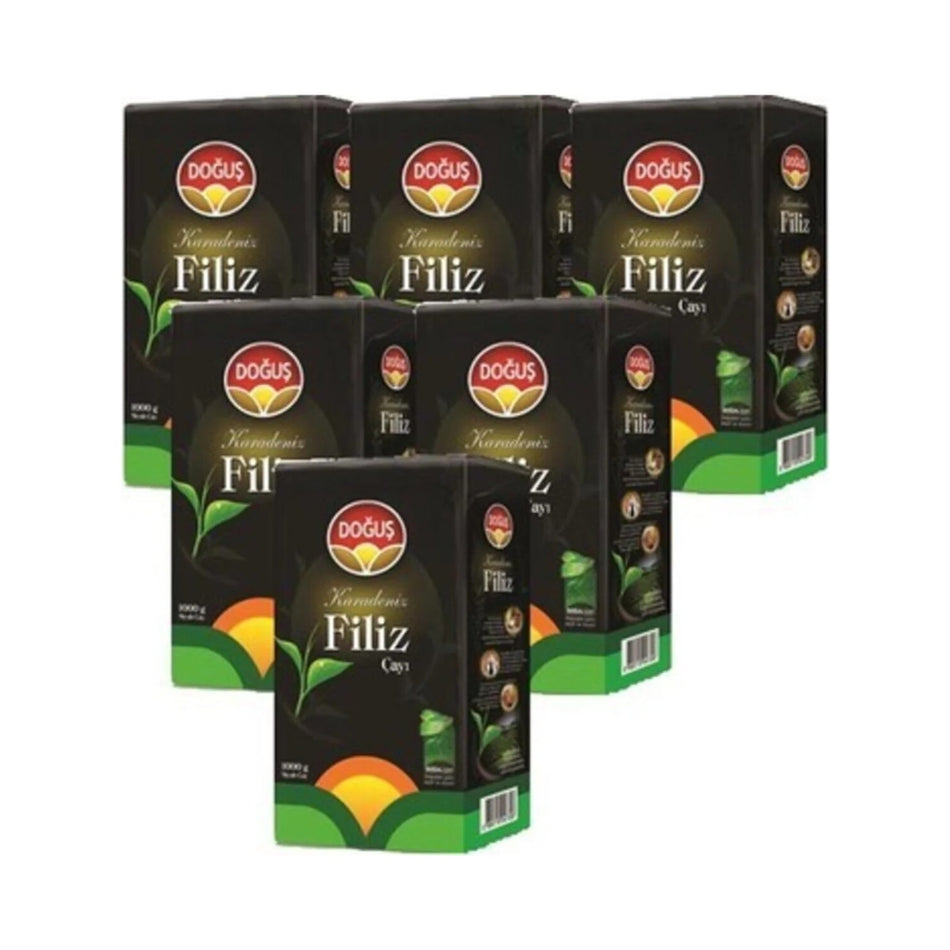 Dogus Karadeniz Siyah sprout tea 1000 g x 6 pieces = 6 kg ( 2800-3000 Demlik )