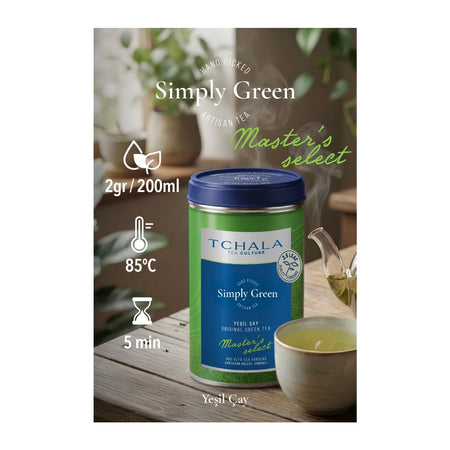 Tchala Tea Simply Green Master's Select green tea 75 g - MALLTURK