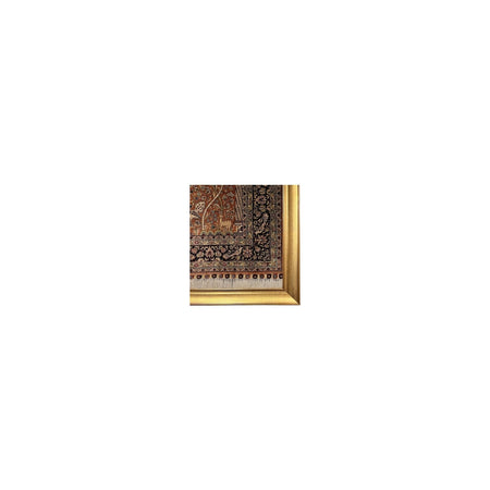 Burak Hali Hand-Woven Saf Silk Rug Collectible Tablo 78X123 Tree of Life Pattern %100 Has Silk Kiremit - MALLTURK