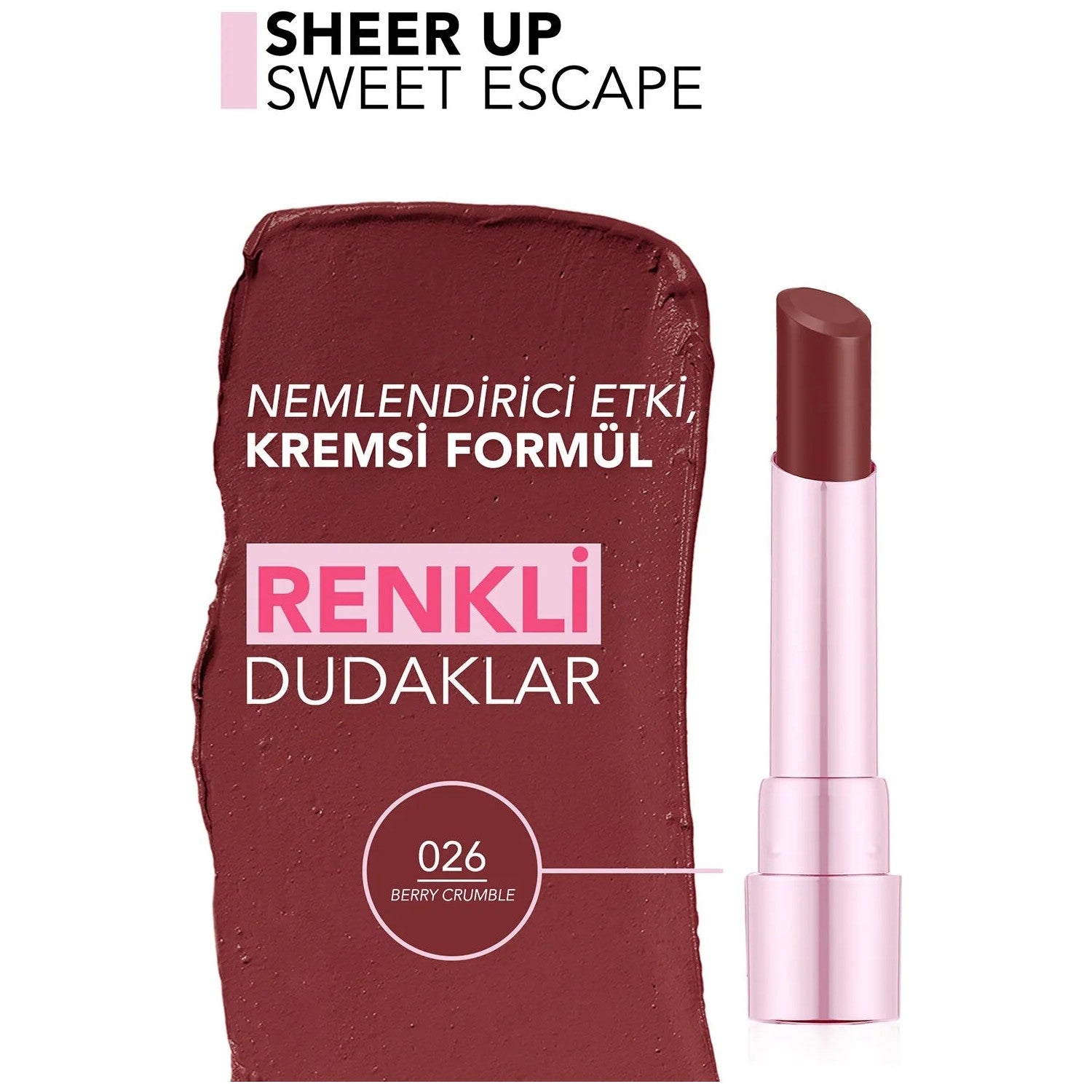 Flormar Sheer Up Lipstick - MALLTURK