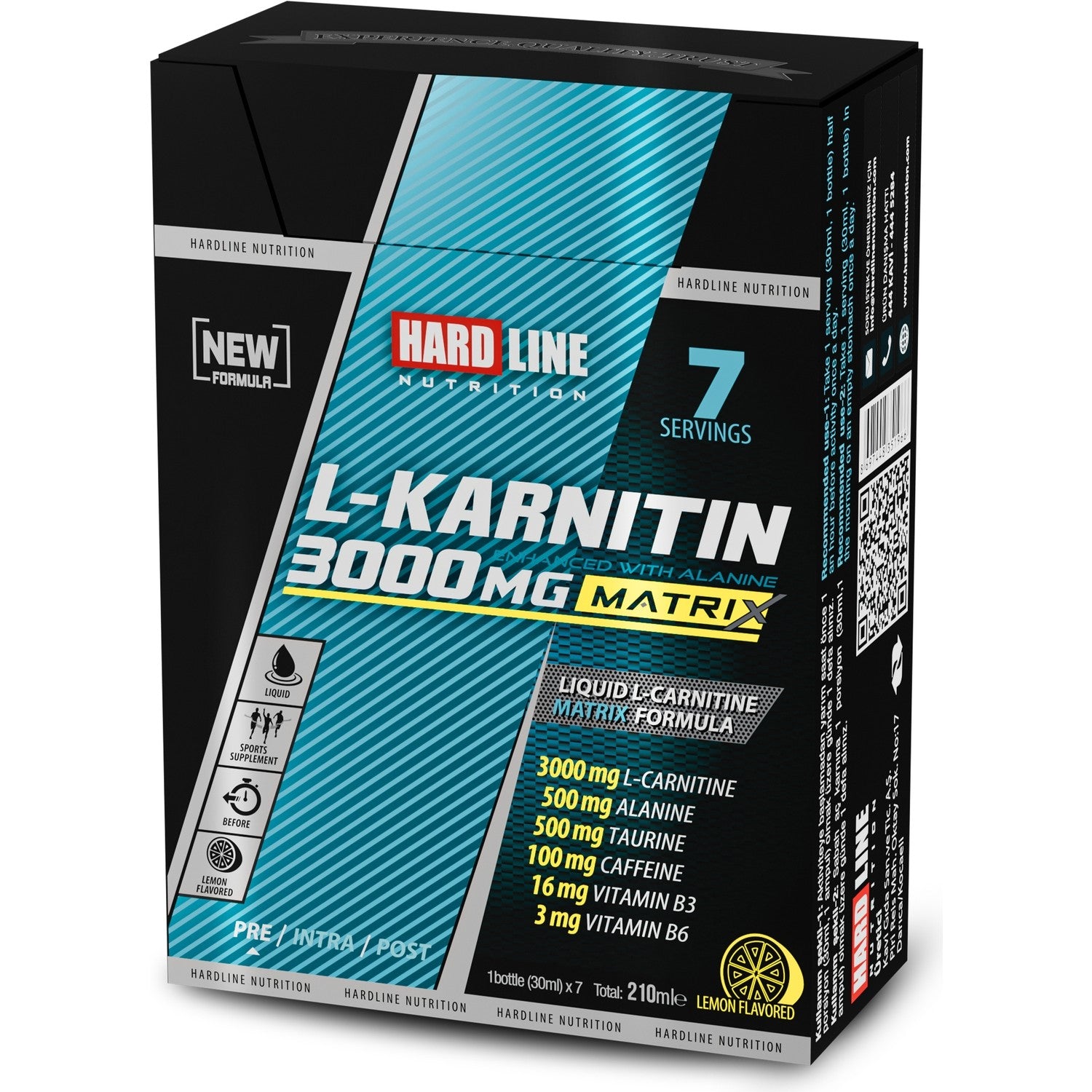 Hardline Nutrition L-Carnitine Matrix 3000 Mg - MALLTURK