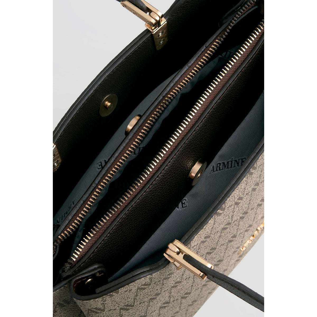Armine Polka Dot Bag Mink Classic Women's Handbag - MALLTURK