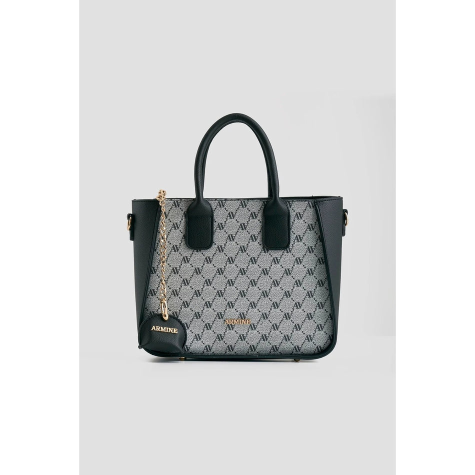 Armine Polka Dot Bag Grey Elegant Women's Handbag - MALLTURK
