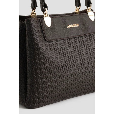 Armine Knitted Bag Coffee Elegant - MALLTURK