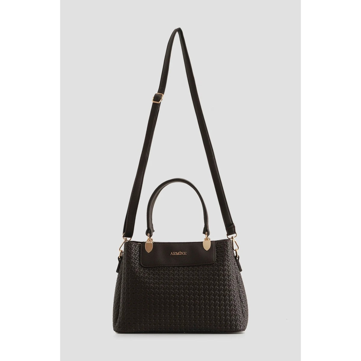 Armine Knitted Bag Coffee Elegant - MALLTURK