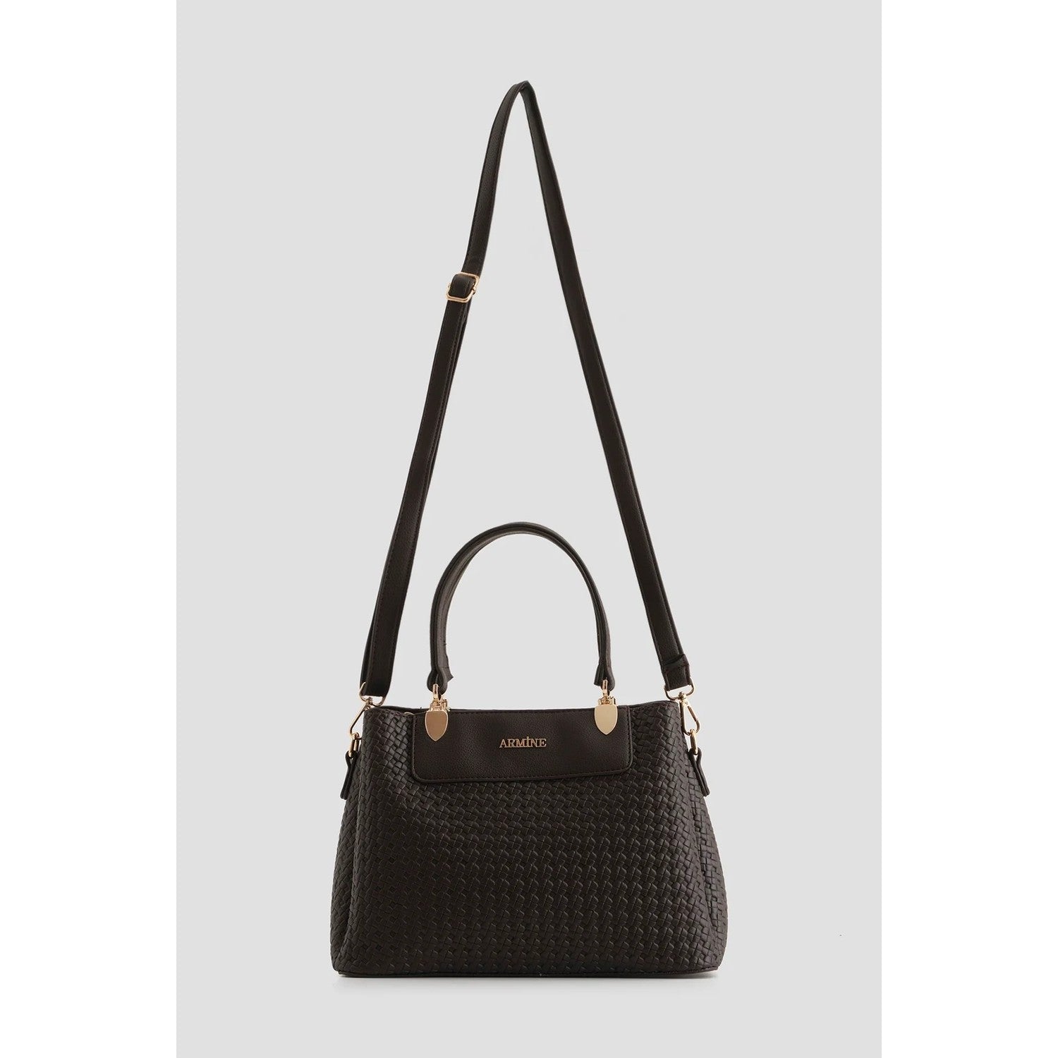 Armine Knitted Bag Coffee Elegant - MALLTURK