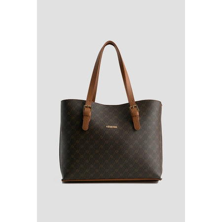 Armine Polka Dot Bag Coffee Timeless Fashion - MALLTURK