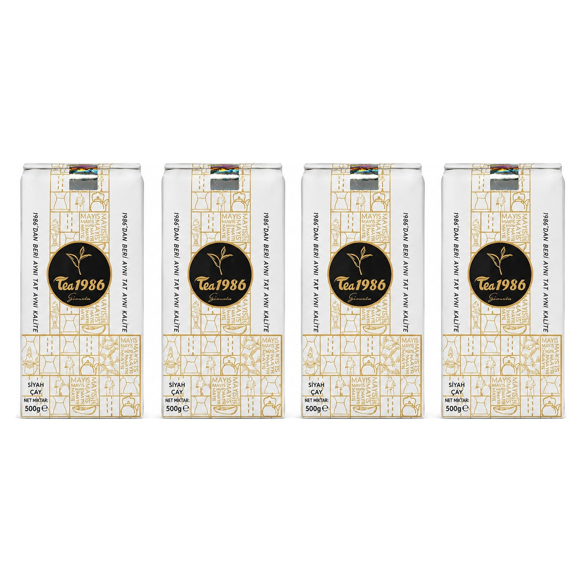 TEA 1986 black tea 500 g x 4 pieces Avantaj Paketi - MALLTURK