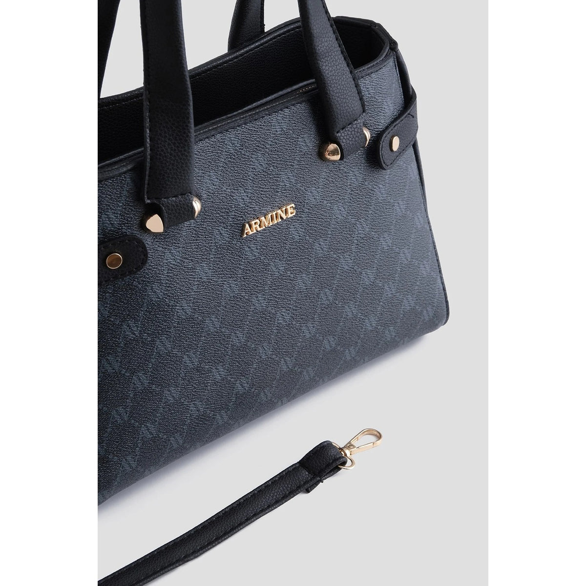 Armine Polka Dot Bag Black Chic Women's Bag - MALLTURK