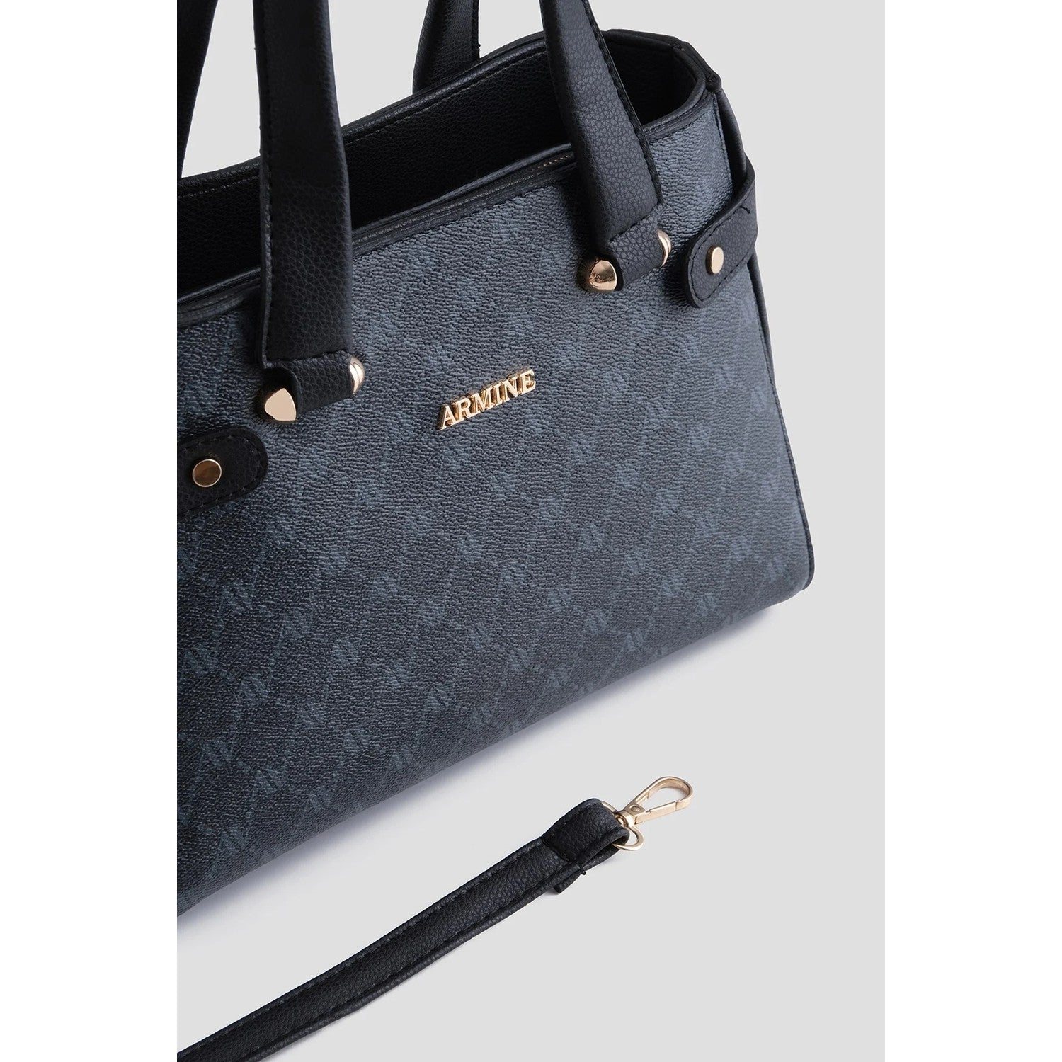 Armine Polka Dot Bag Black Chic Women's Bag - MALLTURK