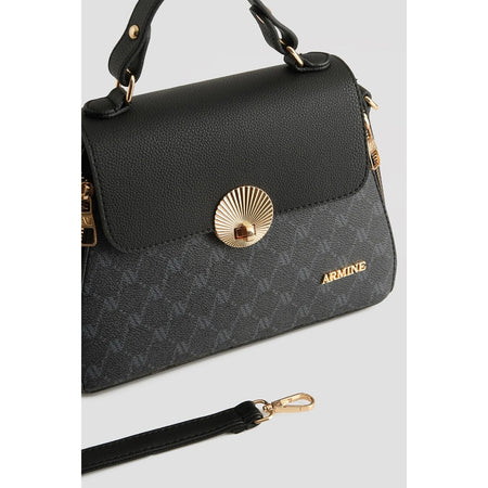 Armine Polka Dot Bag Black Chic Women's Bag - MALLTURK
