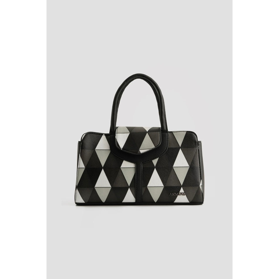 Armine Plaid Bag Black