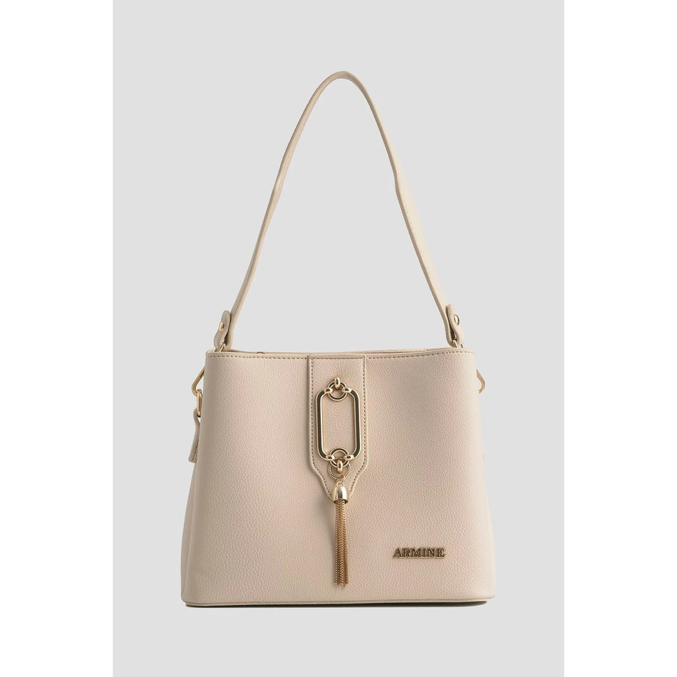 Armine Pia Bag Cream Women's Bag - MALLTURK