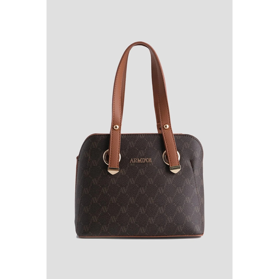 Armine Polka Dot Bag Coffee
