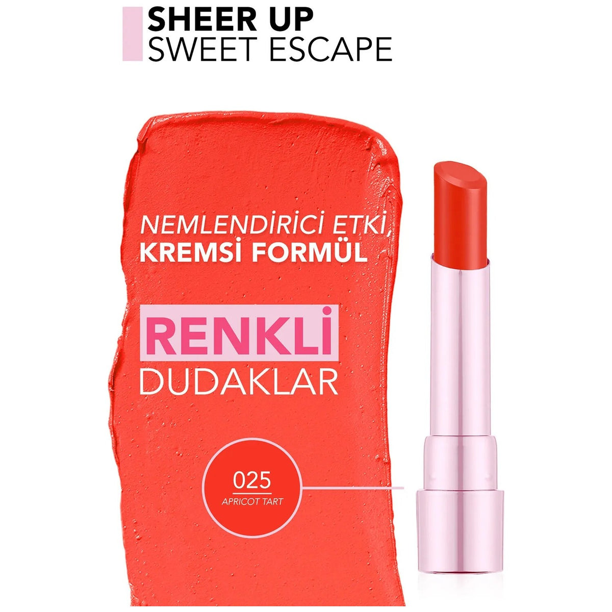 Flormar Sheer Up Sweet Escape Lipstick - MALLTURK