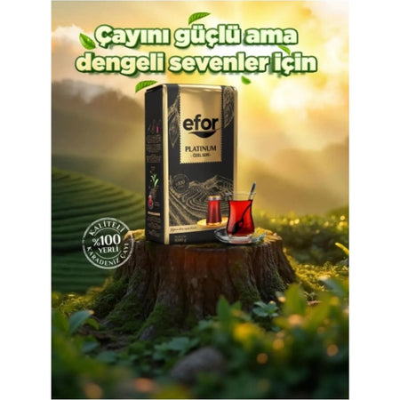 Efor tea Efor Platinum Ozel Seri loose leaf black tea 1000 g - 12-pack case - MALLTURK