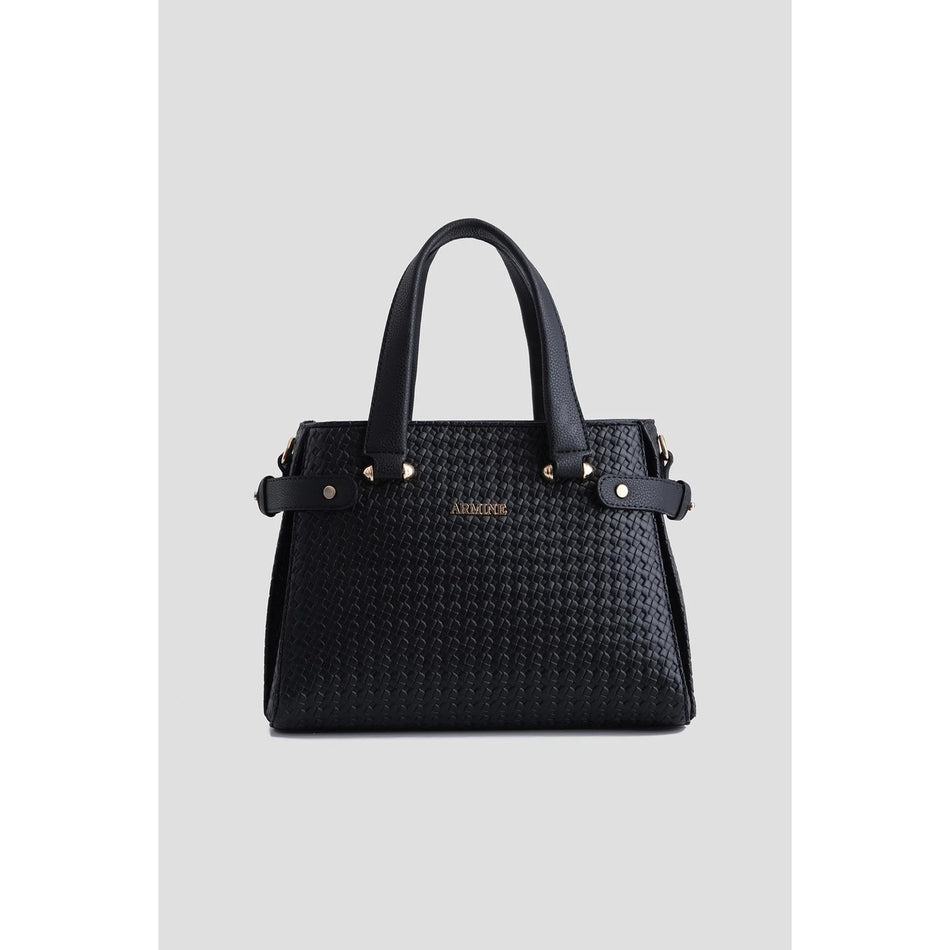 Armine Knitted Bag Black Women's Style Bag - MALLTURK