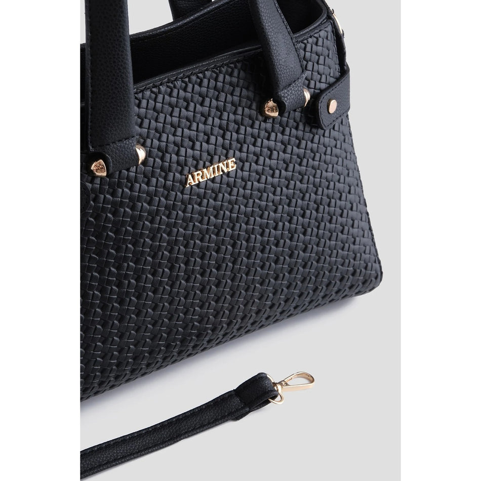 Armine Knitted Bag Black Women's Style Bag - MALLTURK