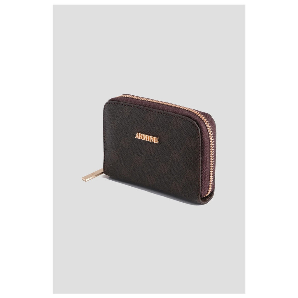 Armine Dotted Wallet Coffee, Fashion - MALLTURK