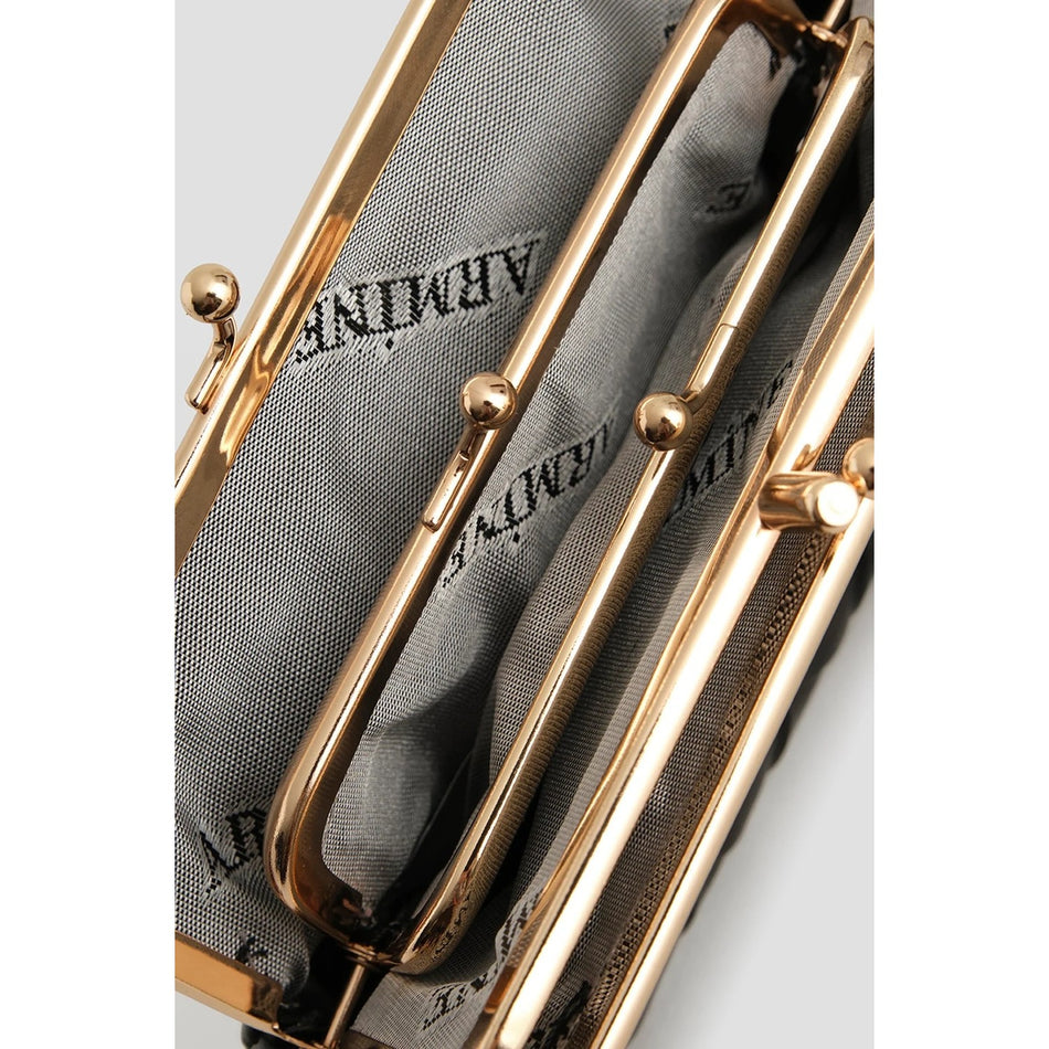 Armine Patent Leather Wallet Black