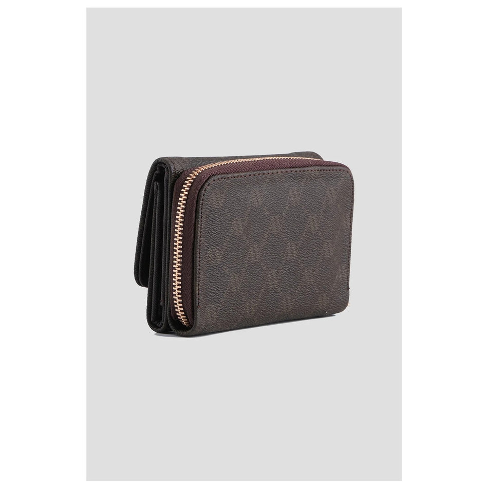Armine Dotted Wallet Coffee, Womens Wallet - MALLTURK