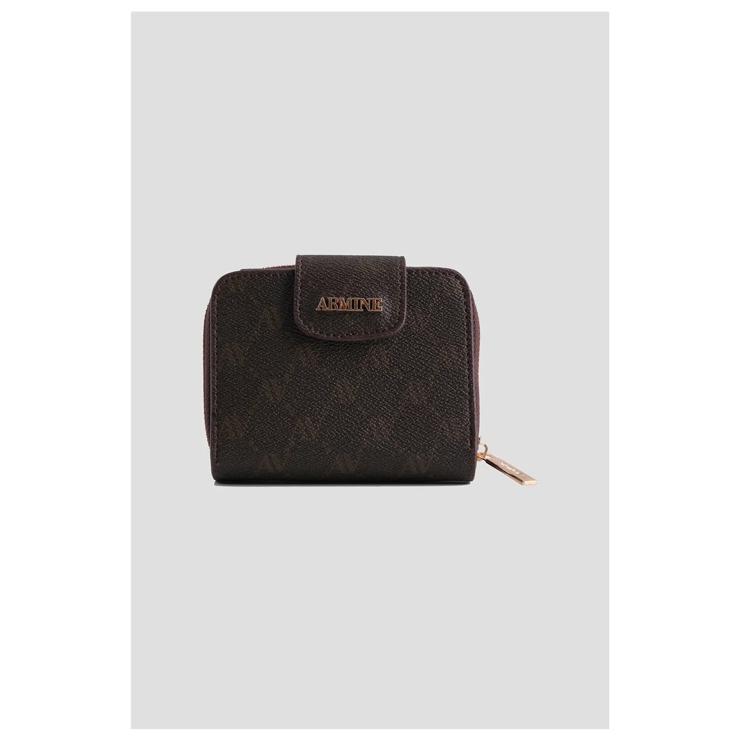 Armine Dotted Wallet Coffee Womens Wallet Armine - MALLTURK