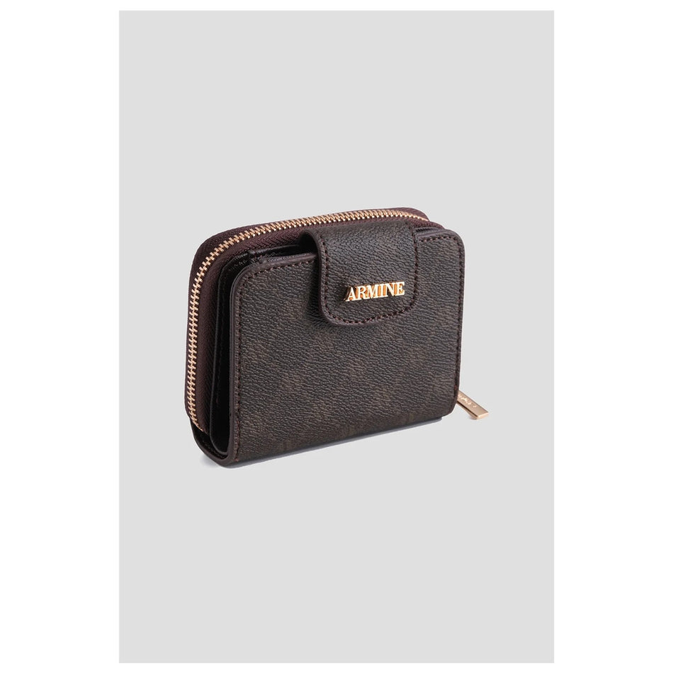 Armine Dotted Wallet Coffee Womens Wallet Armine - MALLTURK