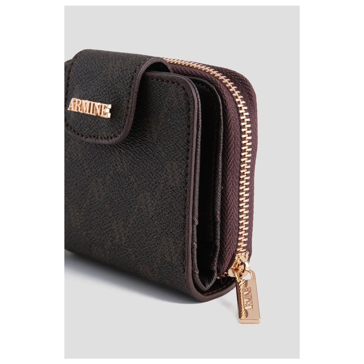 Armine Dotted Wallet Coffee Womens Wallet Armine - MALLTURK