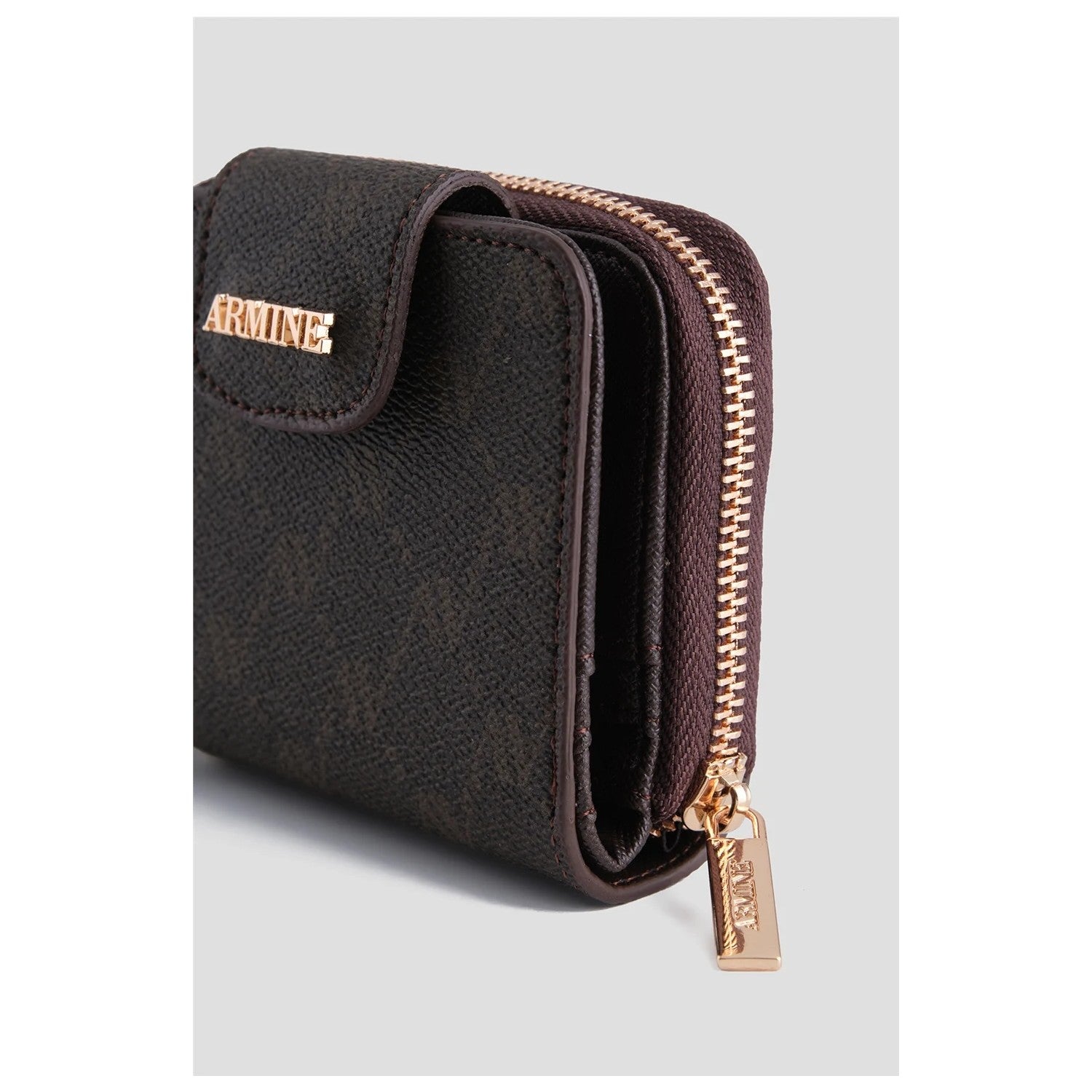Armine Dotted Wallet Coffee Womens Wallet Armine - MALLTURK