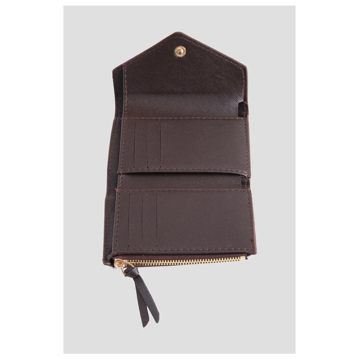 Armine Dotted Wallet Coffee Color - MALLTURK