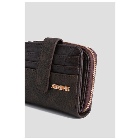 Armine Dotted Wallet Coffee Model - MALLTURK