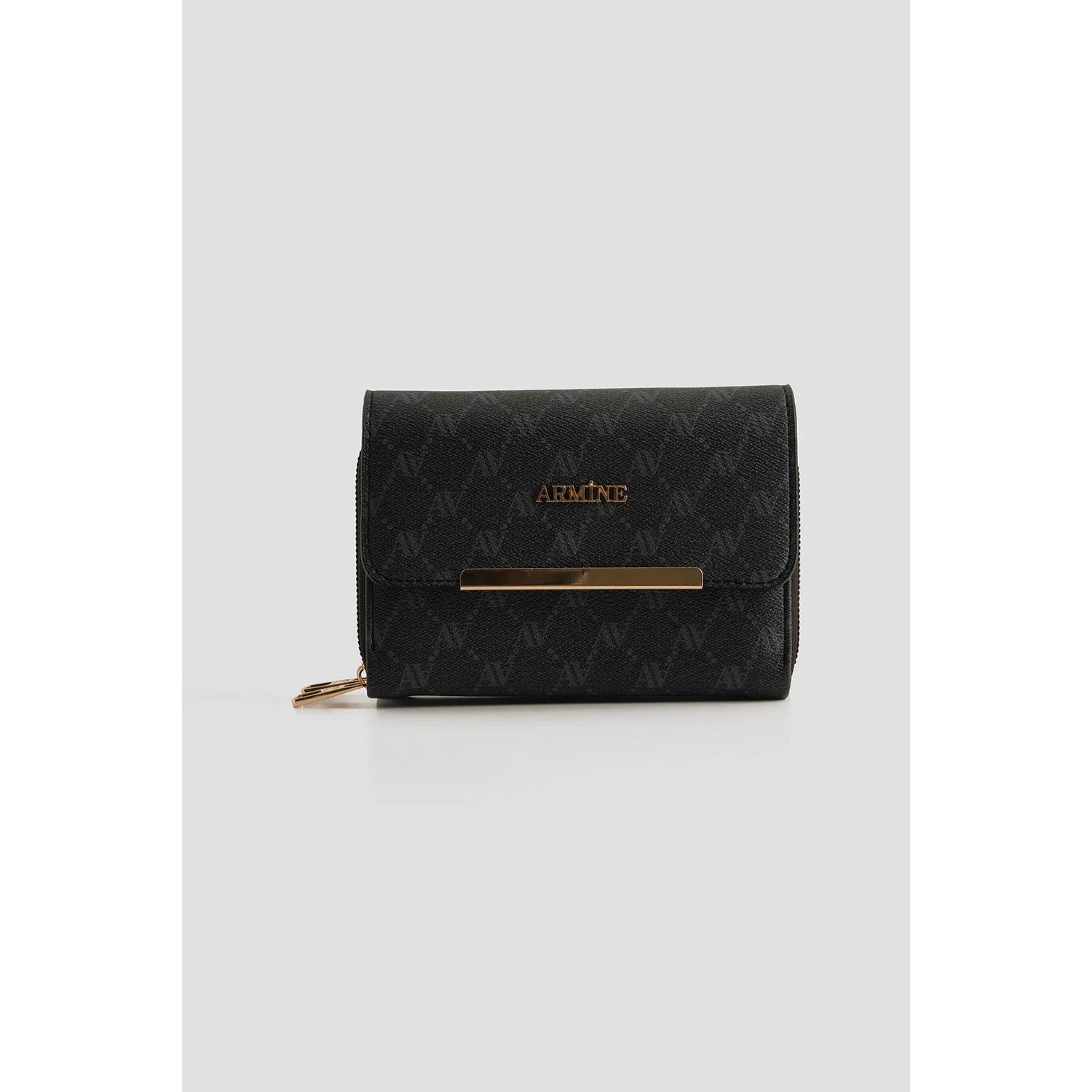 Armine Model Polka Dot Handbag Black - MALLTURK