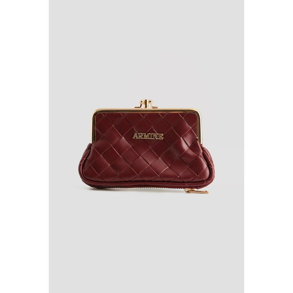 Armine Patent Leather Wallet Burgundy