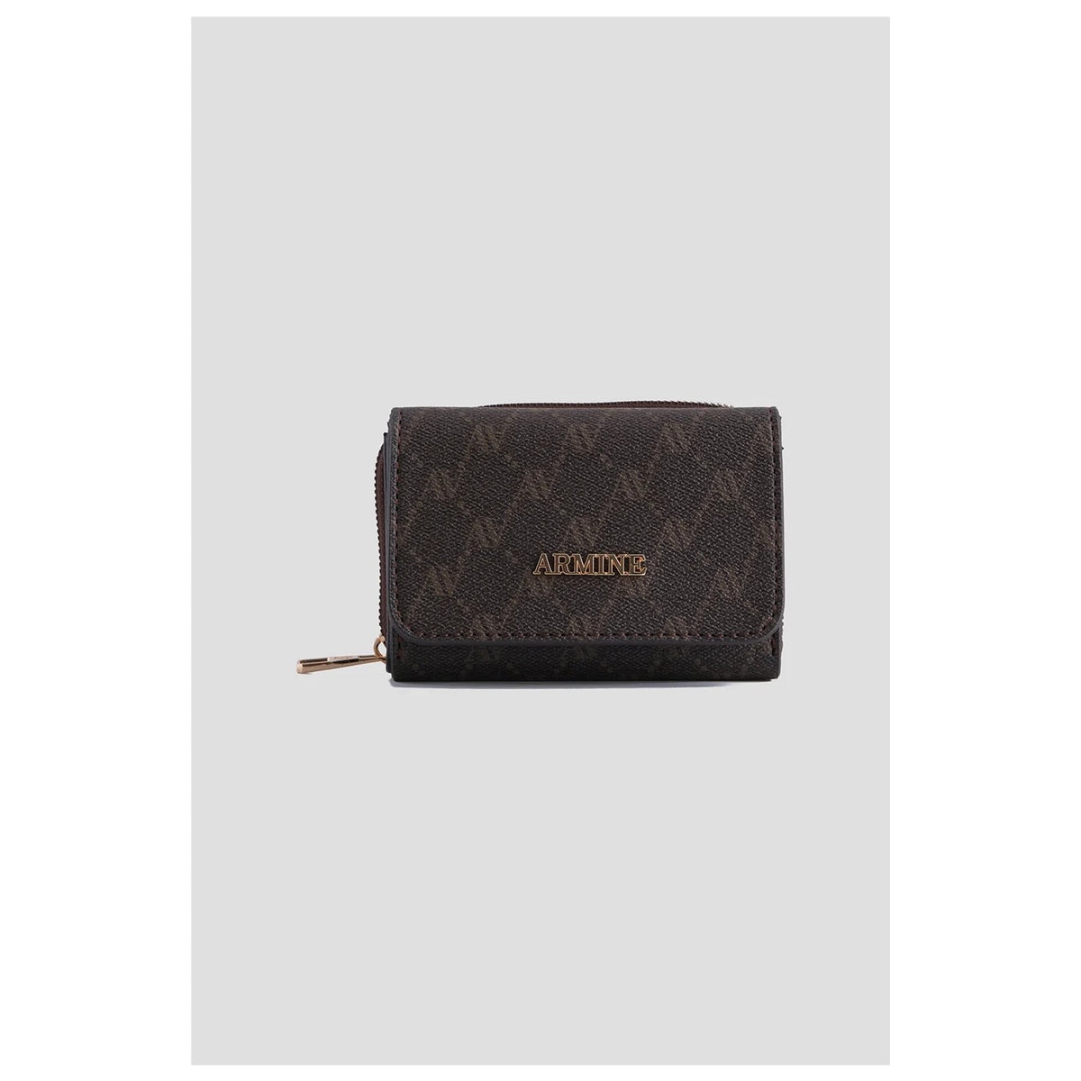 Armine Dotted Wallet Coffee, Style Fashion - MALLTURK