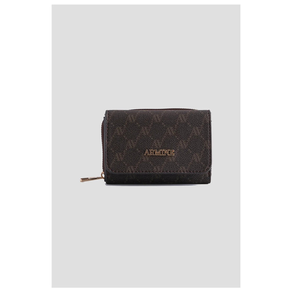 Armine Dotted Wallet Coffee, Style Fashion - MALLTURK