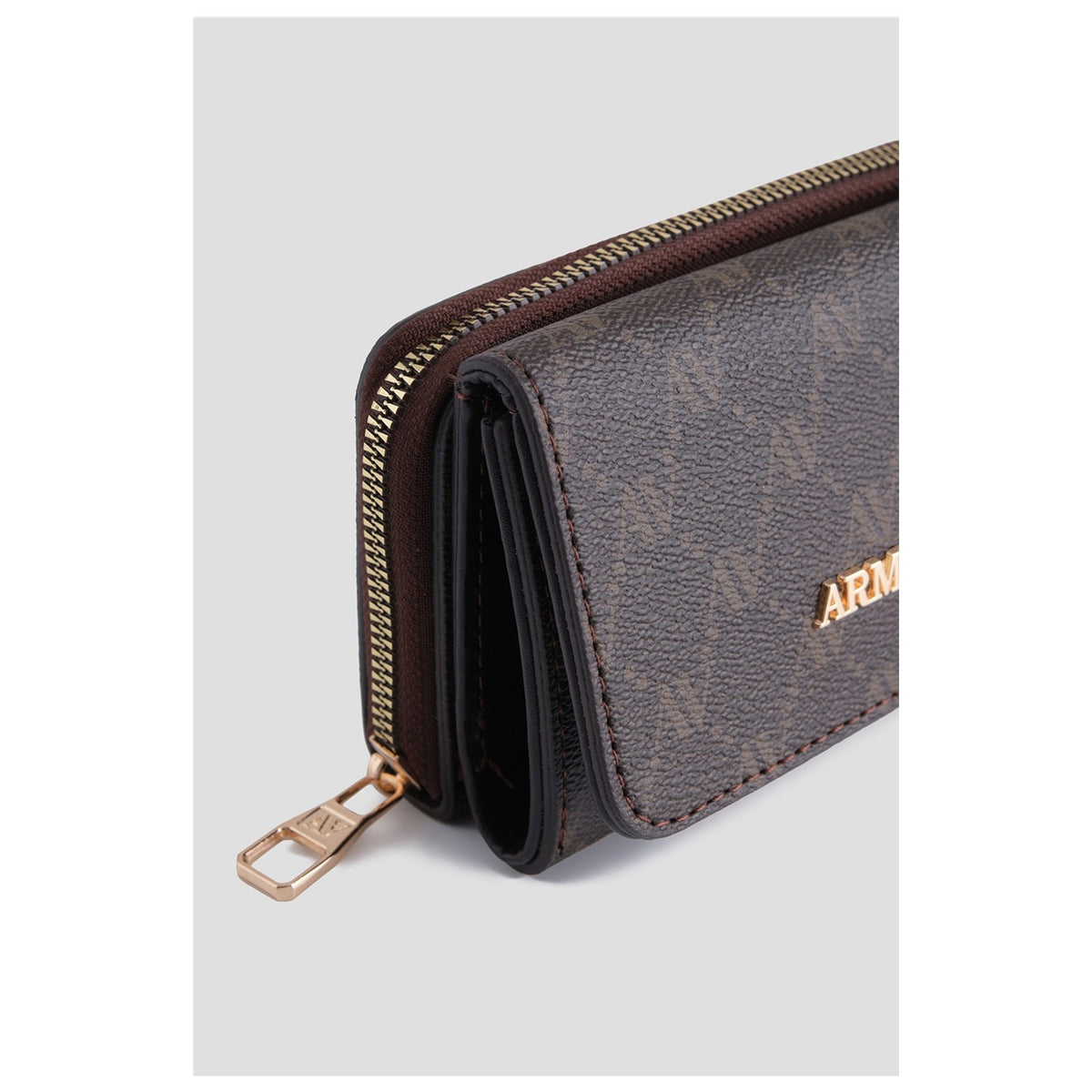 Armine Dotted Wallet Coffee, Style Fashion - MALLTURK