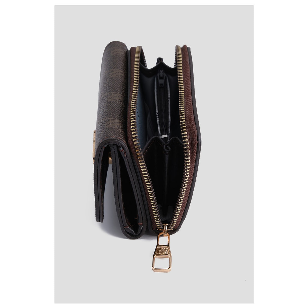 Armine Dotted Wallet Coffee, Style Fashion - MALLTURK