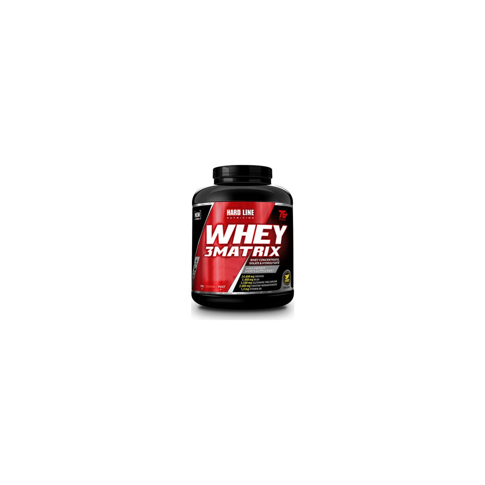 Hardline Nutrition Whey 3 Matrix Protein Powder Banana Flavored 2300g - MALLTURK