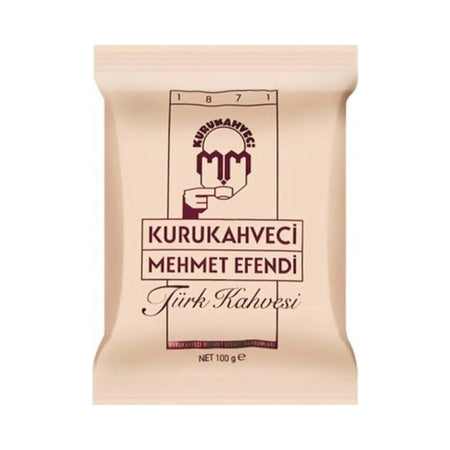 Kurukahveci Mehmet Efendi Turkish Coffee 25 x 100 G Traditional Flavor and Richly Foamy Coffee - MALLTURK