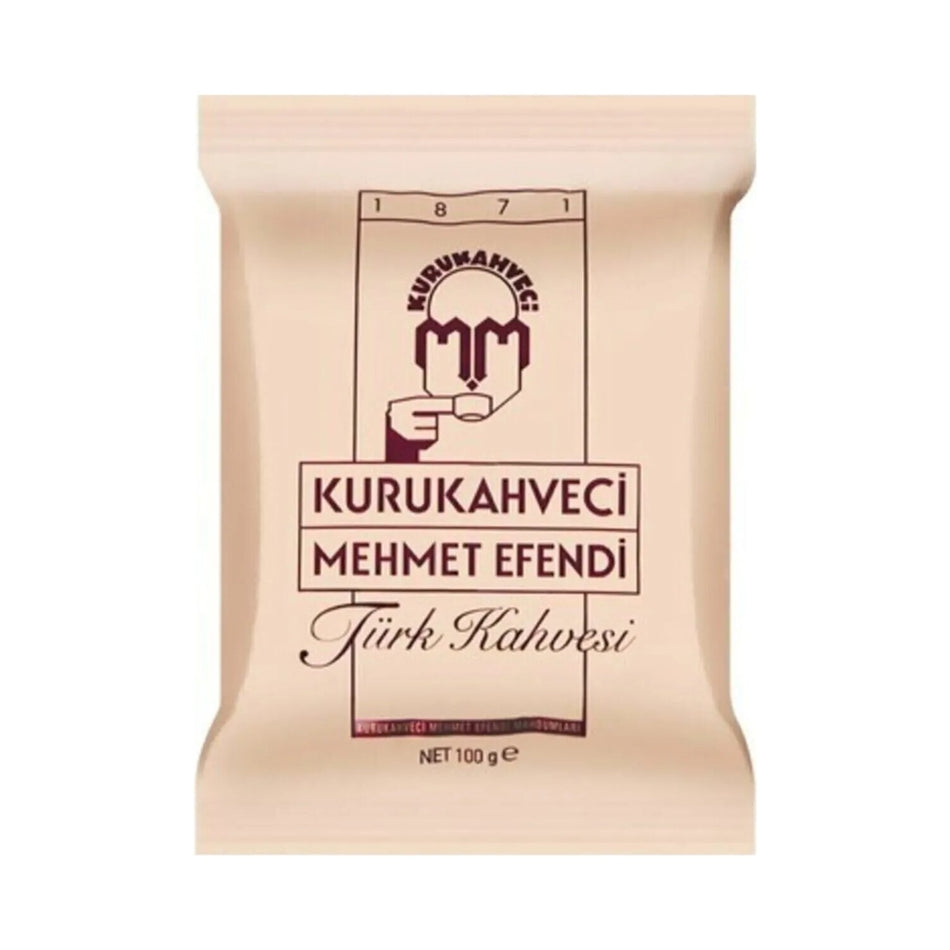 Kurukahveci Mehmet Efendi Turkish Coffee 25 x 100 G Traditional Flavor and Richly Foamy Coffee - MALLTURK