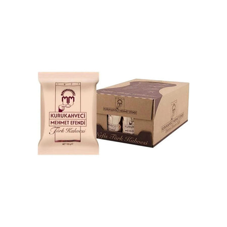 Kurukahveci Mehmet Efendi Turkish Coffee 25 x 100 G Traditional Flavor and Richly Foamy Coffee - MALLTURK