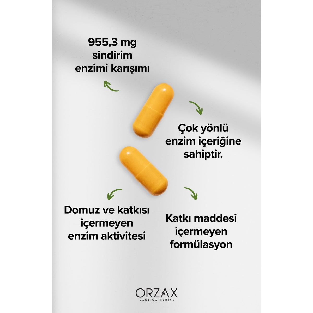 Orzax Ocean Enzymes Pancron 60 Capsule Sindirim Support Icin Ozel Formul Turkey Origin - MALLTURK