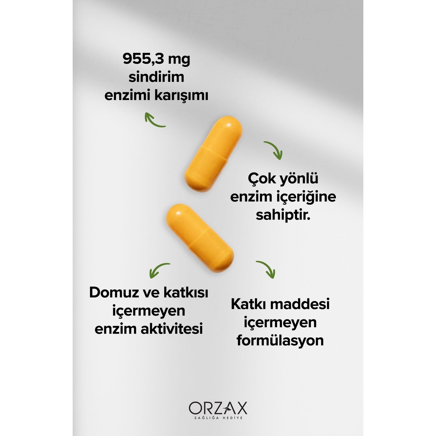 Orzax Ocean Enzymes Pancron 60 Capsule Sindirim Support Icin Ozel Formul Turkey Origin - MALLTURK