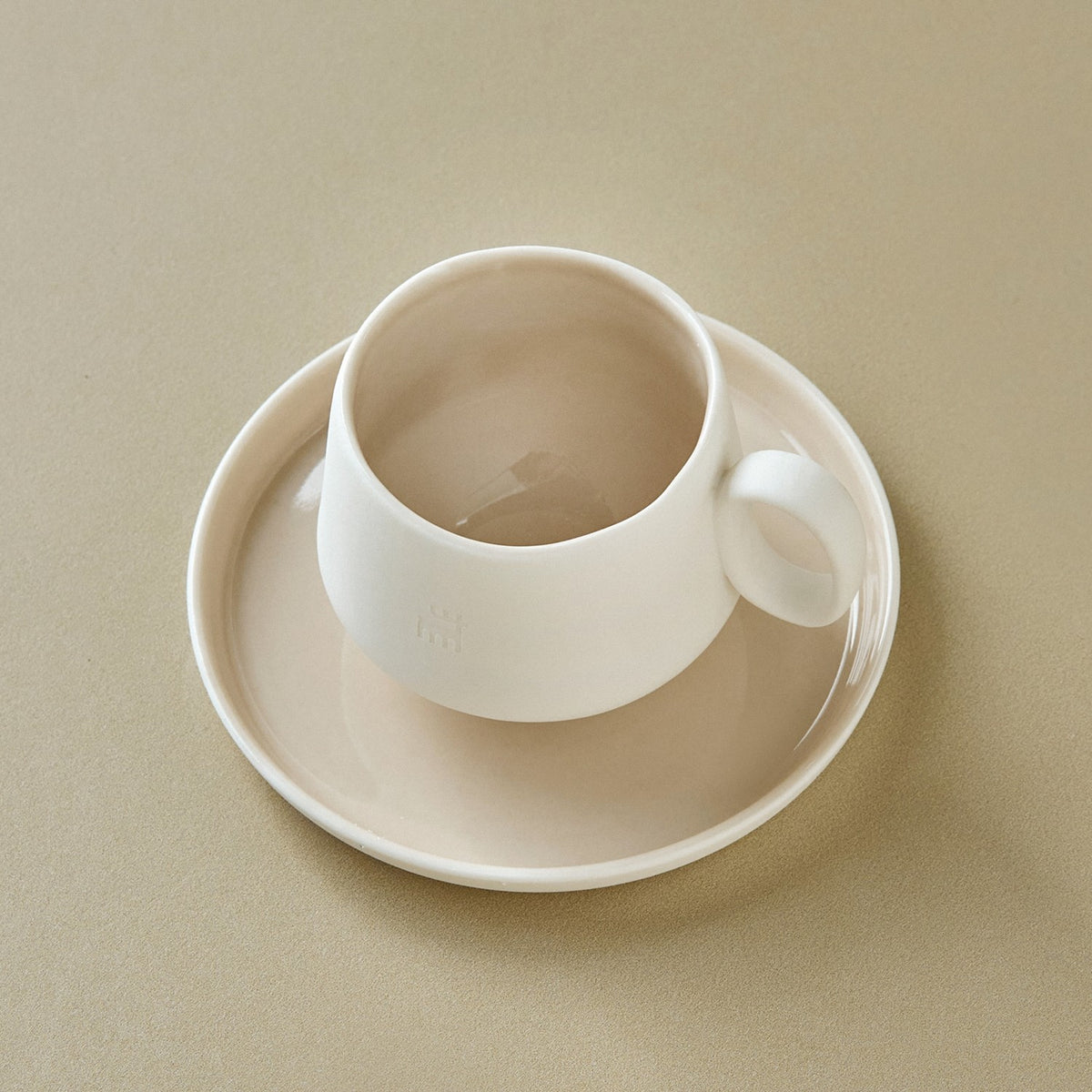 Karaca Solenne Cream Turkish Coffee Cup Set for 2, 80 ml - MALLTURK