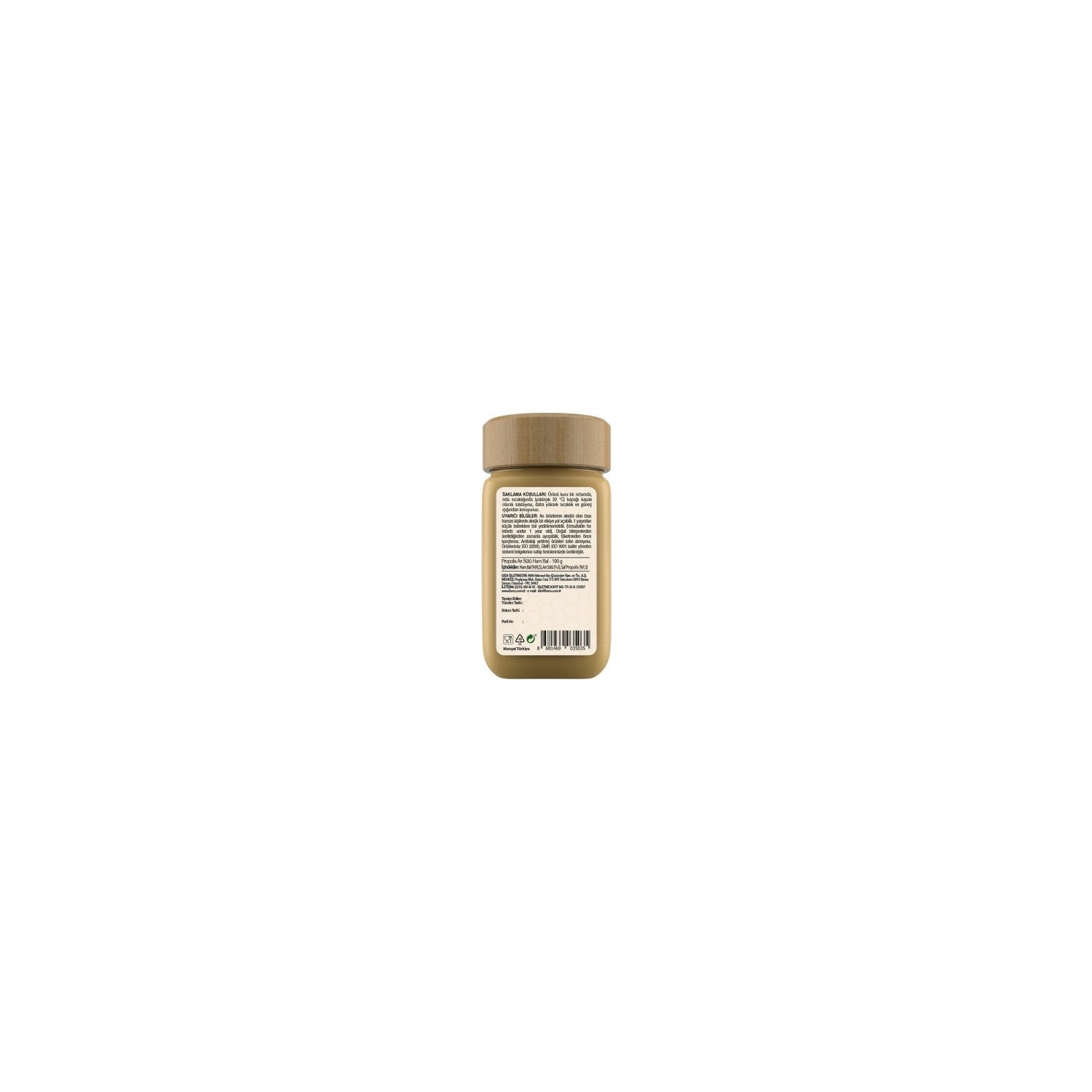 BEE'O Propolis Royal Jelly Raw Honey 190 g Made in Turkey Nutritious and Flavorful Blend