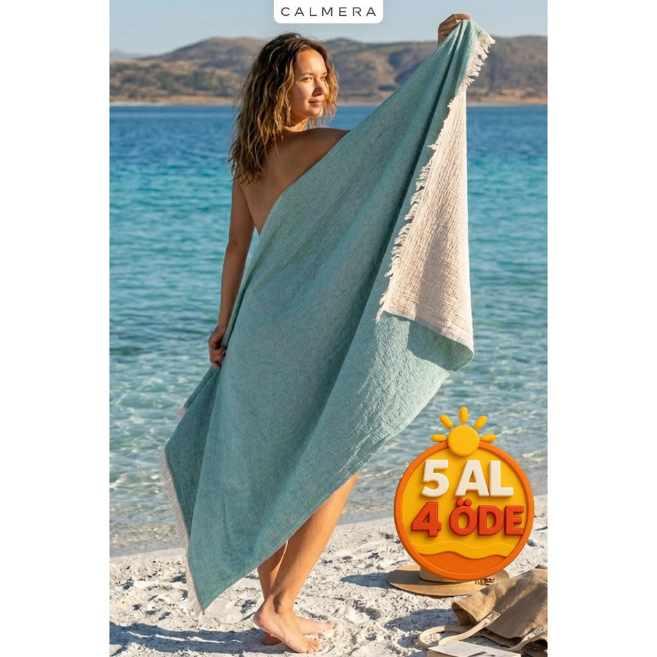 Calmera Doppia Two-Tone Cotton Turkish Pestemal