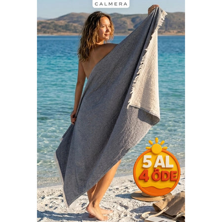 Calmera Doppia Two-Tone Cotton Turkish Pestemal