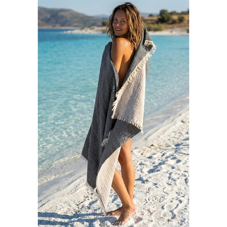Calmera Doppia Two-Tone Cotton Turkish Pestemal