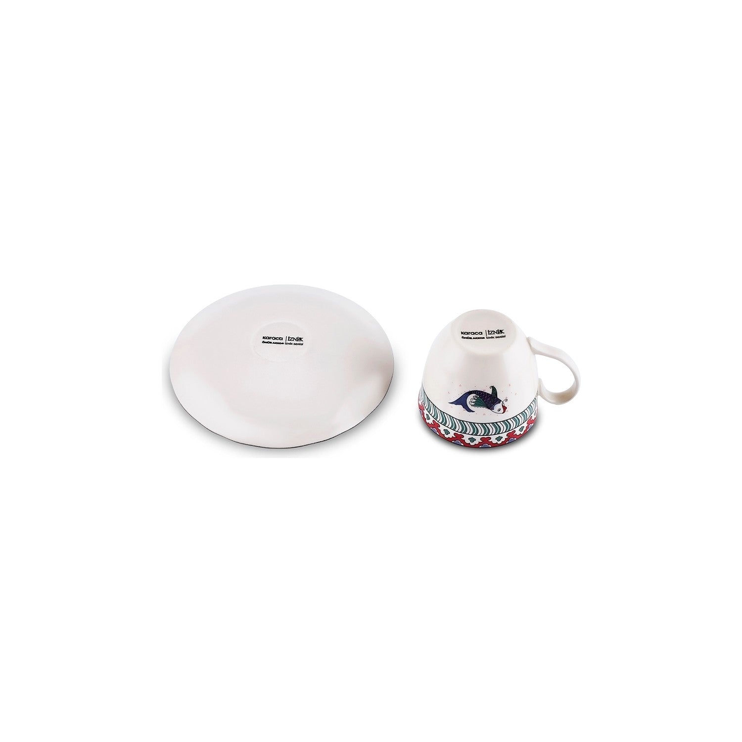 Karaca Iznik Series Fish Turkish Coffee Cup Set 90 ml